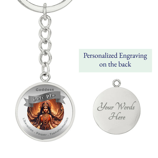 Goddess Kali - Affirmation Keychain For Liberation Power Transformation- More Than CharmsMore Than Charms