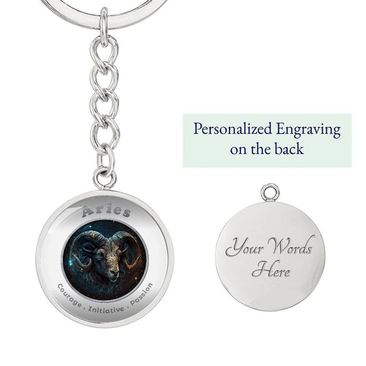 Aries - Affirmation Keychain - More Than CharmsMore Than Charms