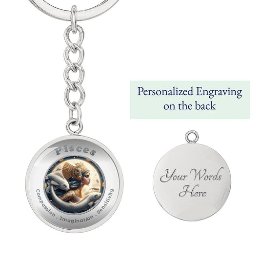 Pisces - Affirmation Keychain - More Than CharmsMore Than Charms