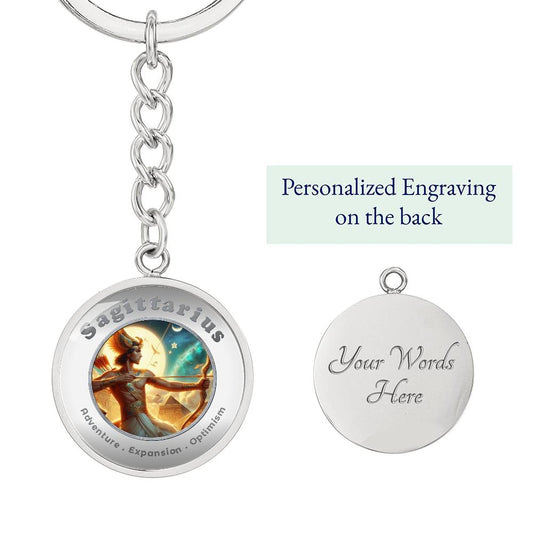 Sagittarius - Affirmation Keychain - More Than CharmsMore Than Charms