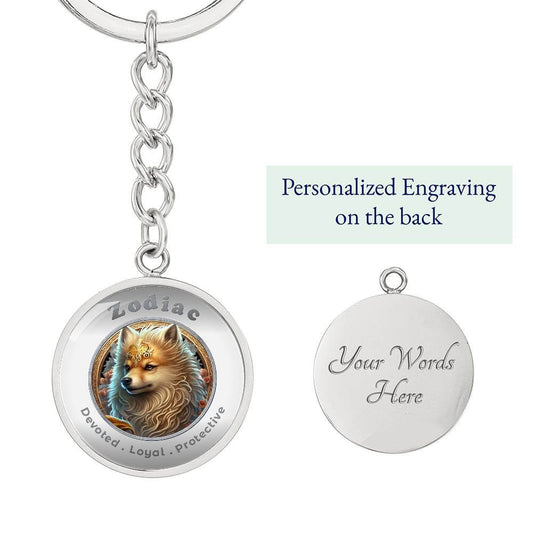 Dog - Chinese Zodiac - Affirmation Keychain - More Than CharmsMore Than Charms