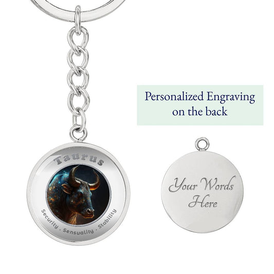 Taurus - Affirmation Keychain - More Than CharmsMore Than Charms