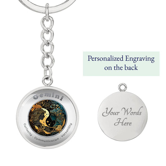 Gemini - Affirmation Keychain - More Than CharmsMore Than Charms