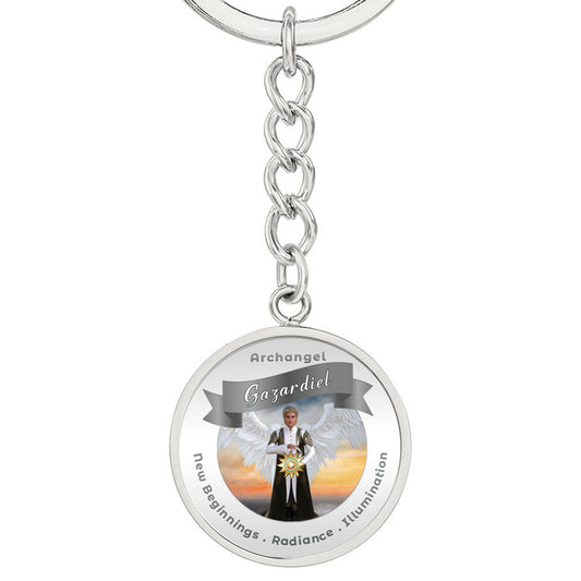 Archangel Gazadiel - Affirmation Keychain For New Beginnings, Radiance & Illumination - More Than CharmsMore Than Charms